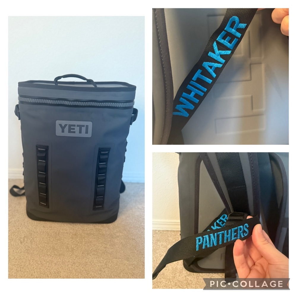YETI Hopper BackFlip 24 Backpack Cooler Charcoal – Custom Panthers Whitaker Rare